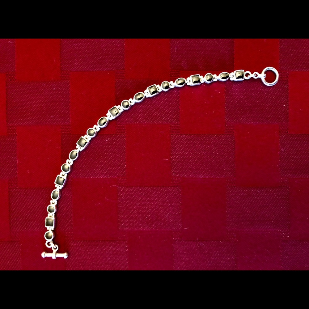 Sterling Silver and Black Onyx Bracelet